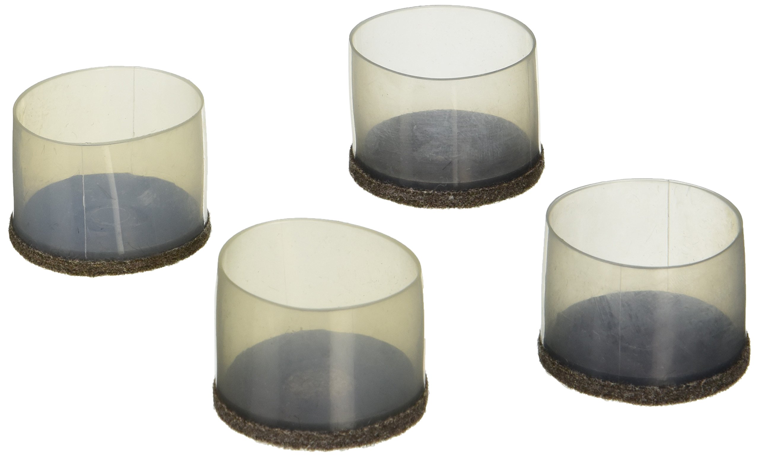 Stanley Hardware S849-264 V1768 Flexi-Felt Clear Leg Tip in Brown, 4 Pack