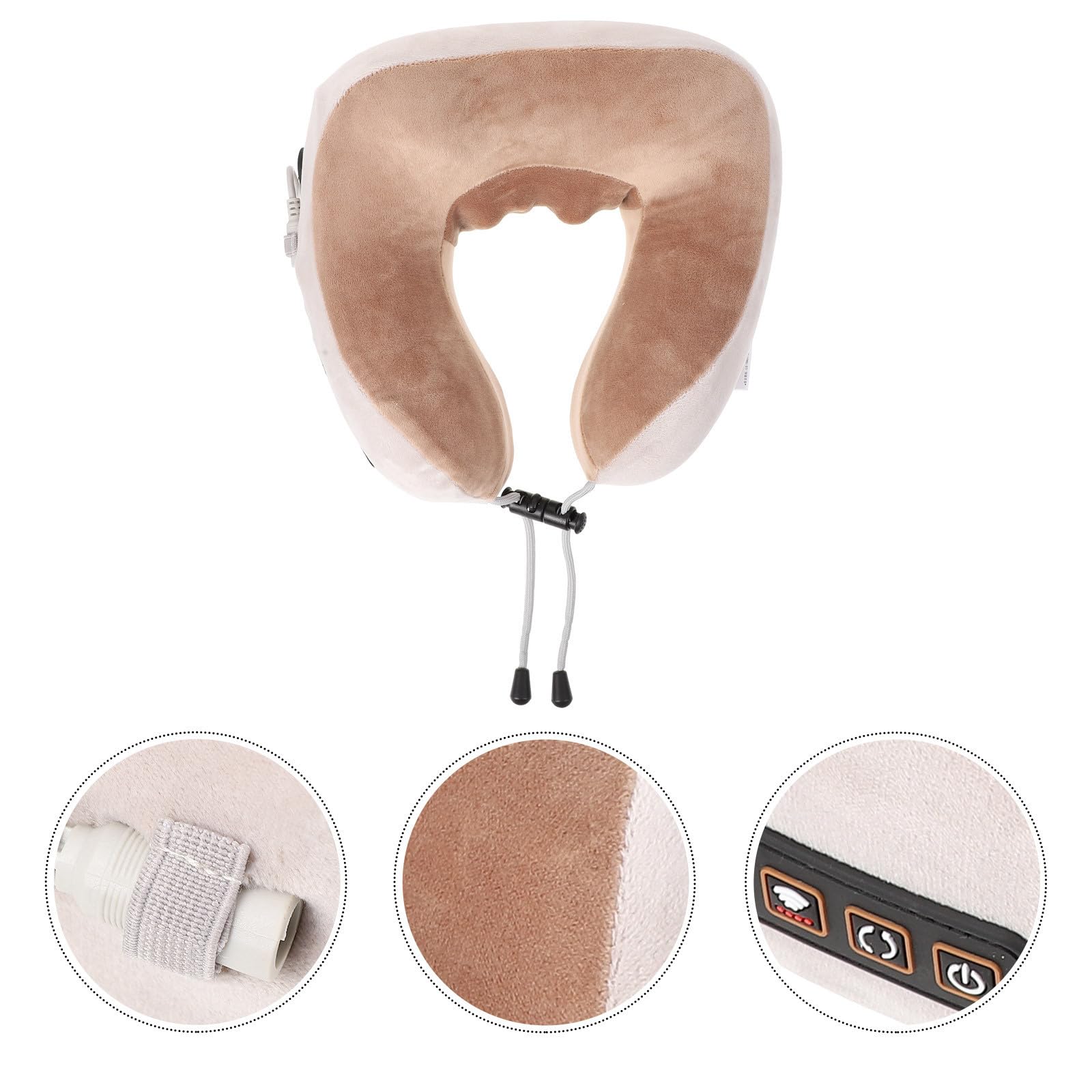 Nackenmassagegerät mit Heizung und Vibration, Ergonomisches Massagekissen
