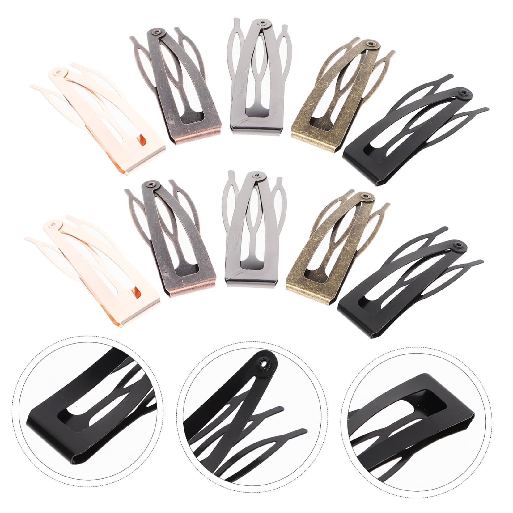 Didiseaon 40 Stück Teiliges Metall Haarspangen für Damen und Mädchen Langlebige Snap Haarclips in Schwarz Roségold Gunmetal Vintage und Rot Modische Haarschmuck-accessoires für Vielseitige