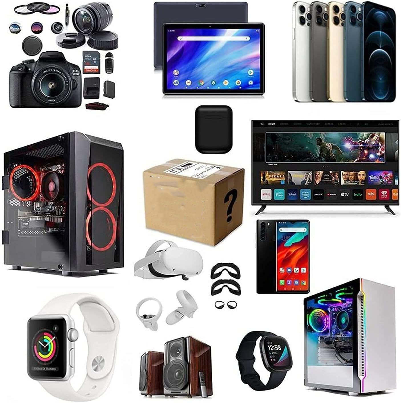 Un Juego De 4-40 Multimedia,Paletas De Paquetes No Reclamadas, Productos Mixtos, Cajas De Regalo Primeday,dt4