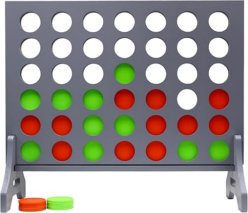 Tailgating Pros Cuatro en una fila gris premium con funda de transporte Juego de patio al aire libre de gran tamaño Conecta varios discos seguidos