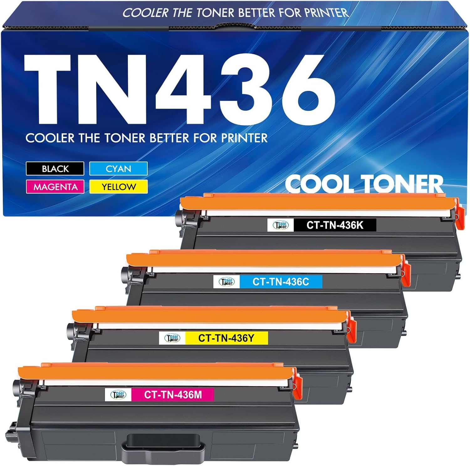 TN436BK TN436 B/C/Y/M 4PK