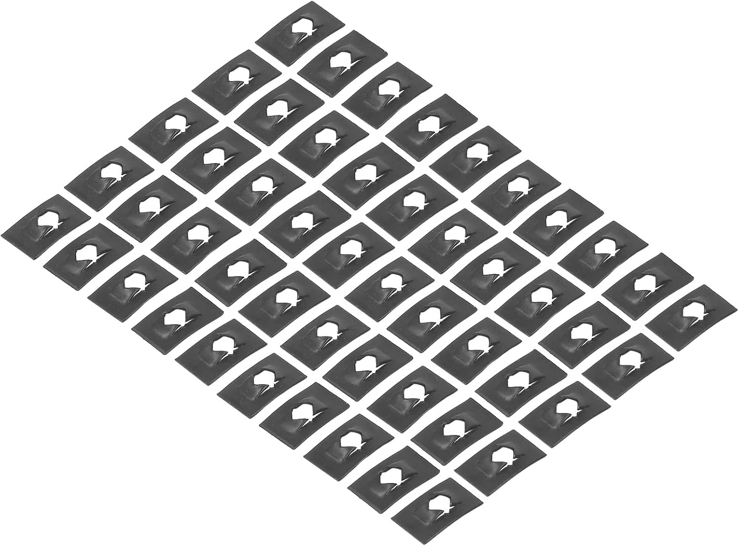 50Pcs Carbon Steel Plate Spring Nut, M4 Reed Unilateral Clip Auto Performance Parts for Car Door Decoration Bumper