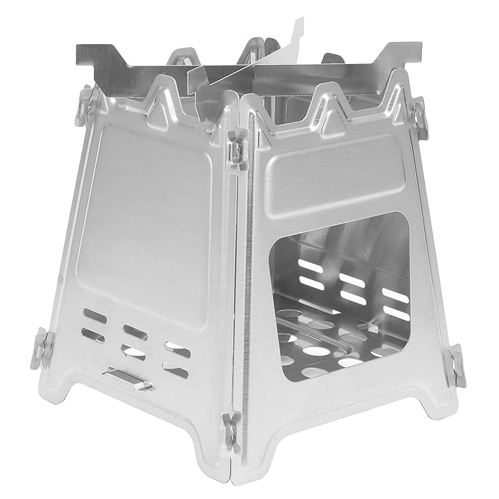 Buy DZRZVD Camping Stove Stainless Steel Backpacking Stove Portable