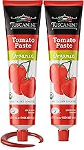 Tuscanini Organic Tomato Paste Tube 4.6oz (2 Pack) | Double Concentrate 100% Italian Tomatoes, All Natural, NON-GMO, Kosher