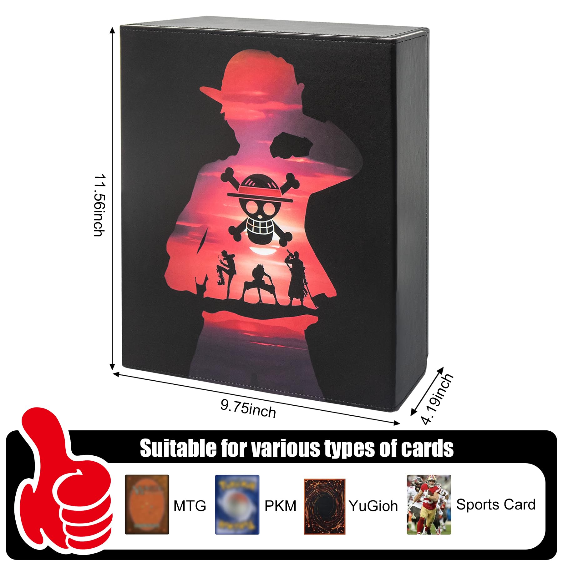 Amazon.com: WTVIDAS One Piece TCG Trading Card Box - 2400+