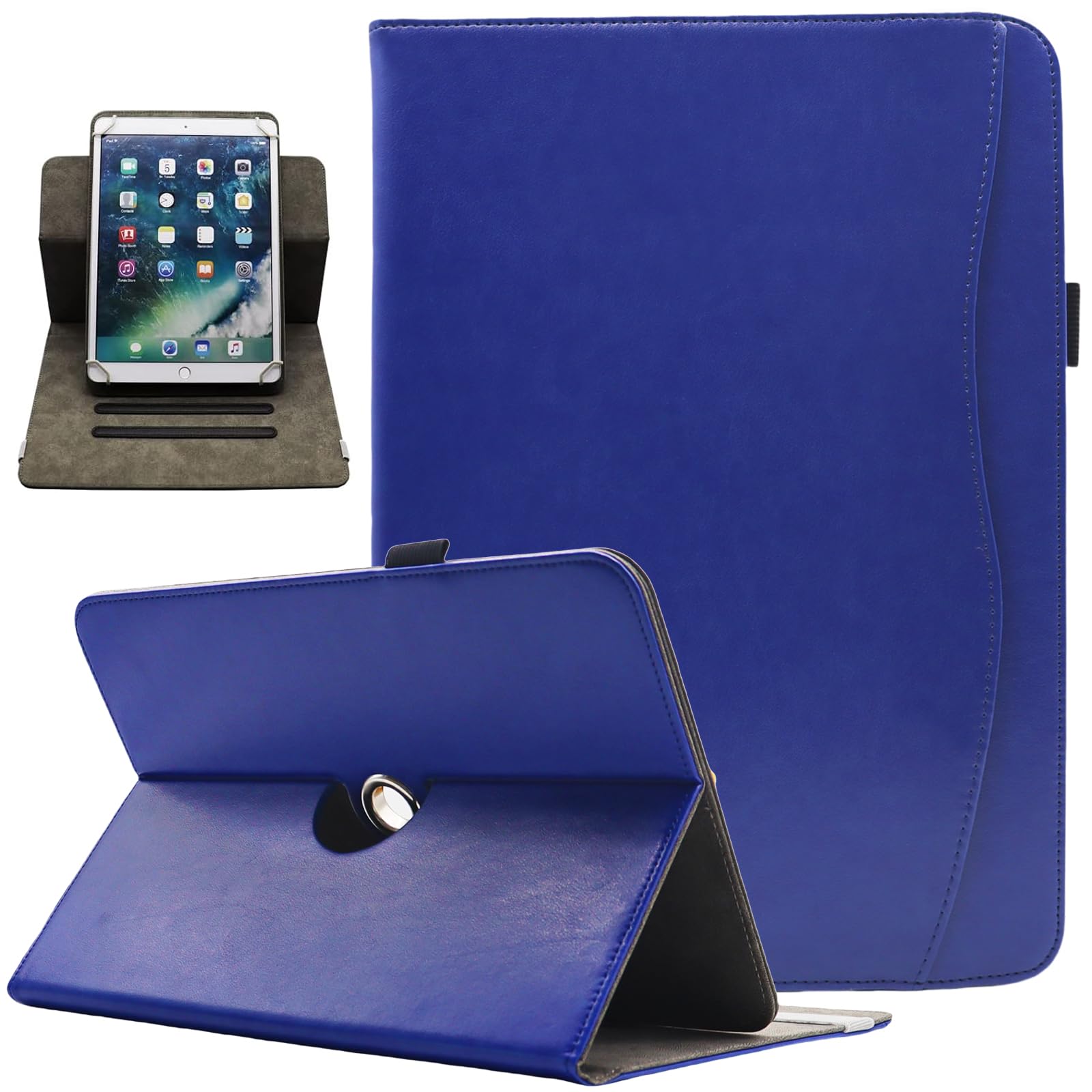 Universal Tablet-Hülle Für 9-10,5 Zoll Tablets – Mit Ständer, Stylus-Halter, PU-Leder, Verstellbare Winkel, Buntes Design