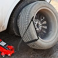 Vista 6 de Adaptador universal de rueda adaptadores de coche Jack Remolque Jack Mango de repuesto de acero Tijera Tijera Manivela Herramientas de repuesto