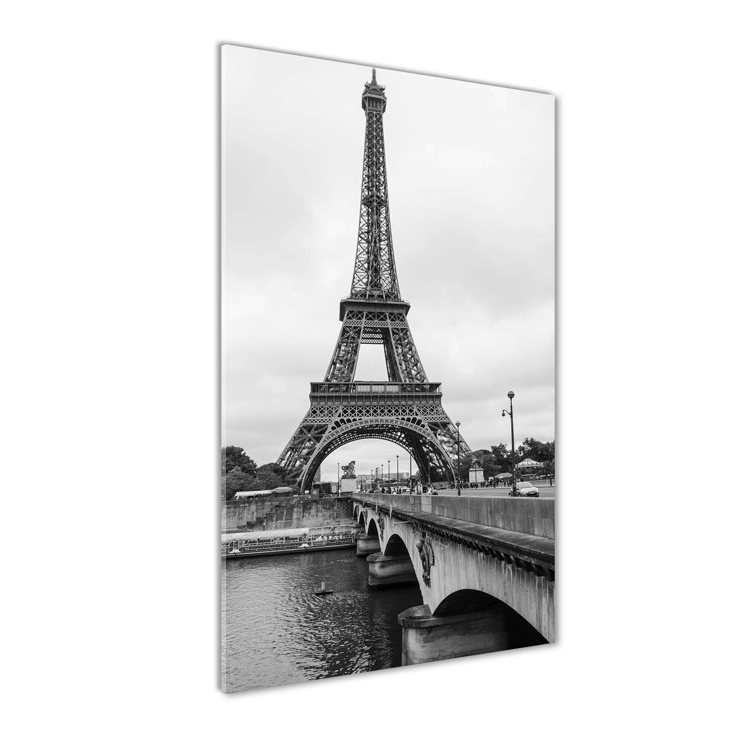 Photo Tour Eiffel Paris panoramique en verre pour salon élégant