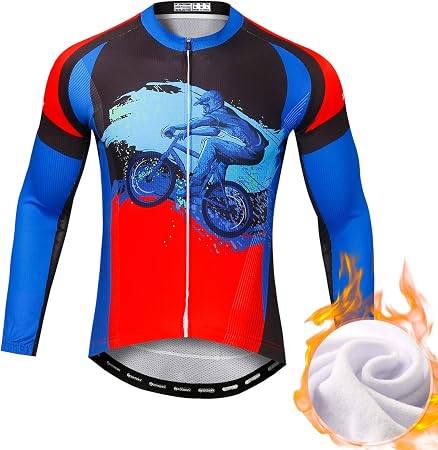 Ciclismo Uomo Abbigliamento MTB Bici da Corsa Manica Lunga Giacca Invernale  Invernale Thermal Fleece Lightweight MTB Mountain Bike Lightweight Mountain  Bike Racing Cold Wear : Amazon.it: Abbigliamento
