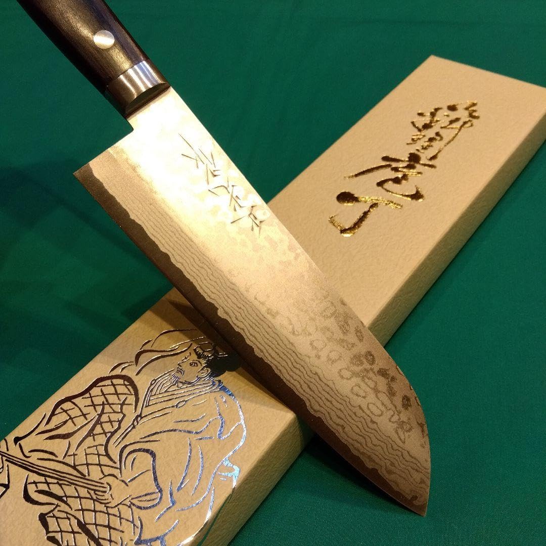 正光作V金10多層鋼三徳包丁165ミリ