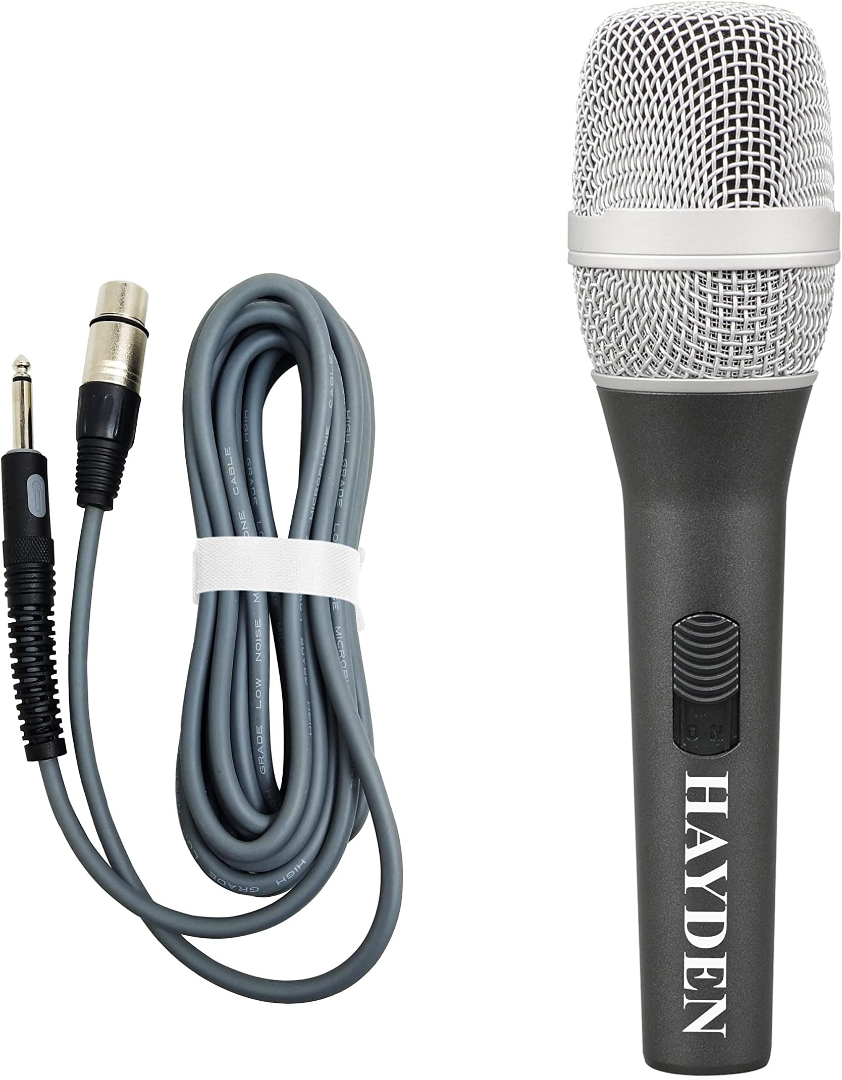 BK-105 Dynamic Vocal Metal Microphone Compatible with Karaoke Machine/Speaker/Amp/Singing Speech (5mtr XLR Cable)