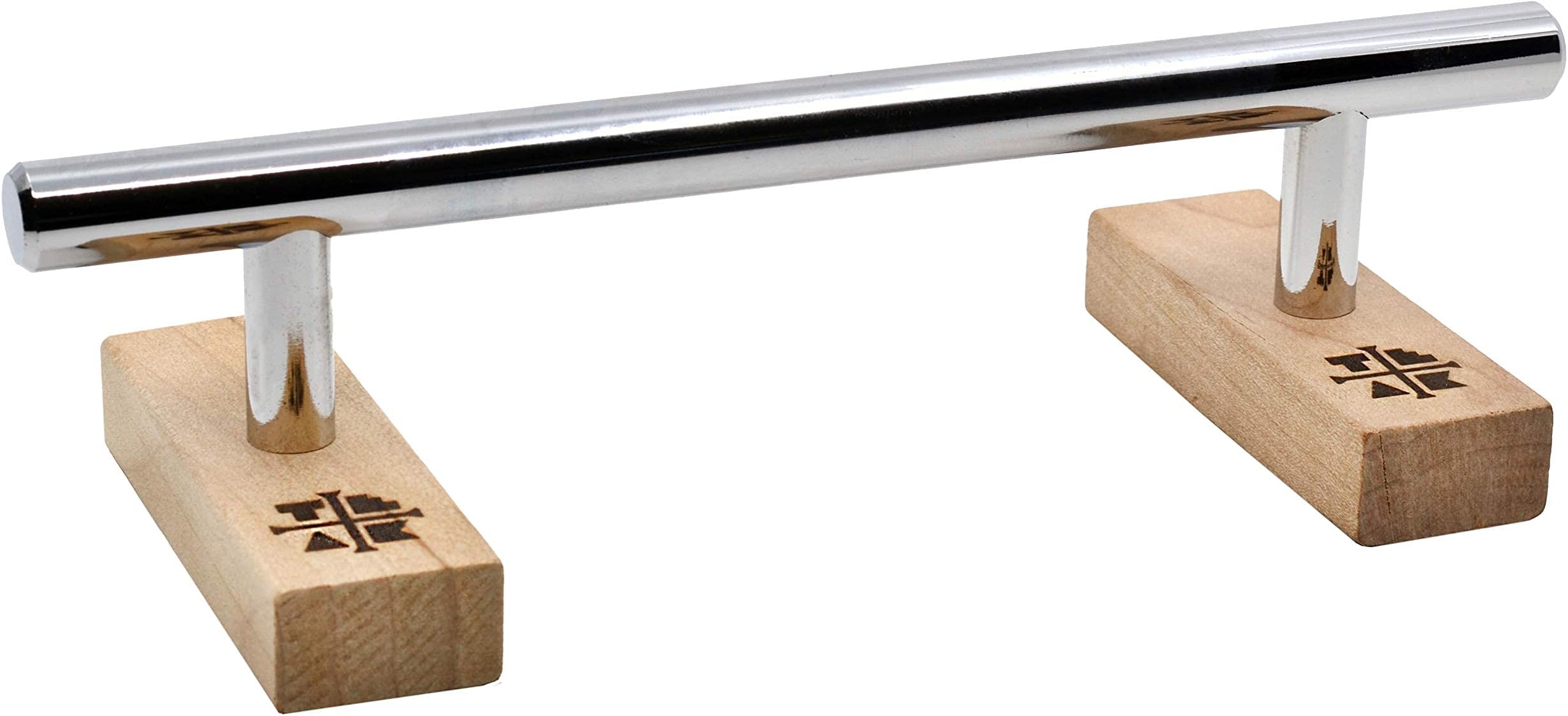 Teak Tuning Round Fingerboard Rail - Mini Edition - Chrome Colorway - 7" Long, 1.75" Tall - Prolific Series