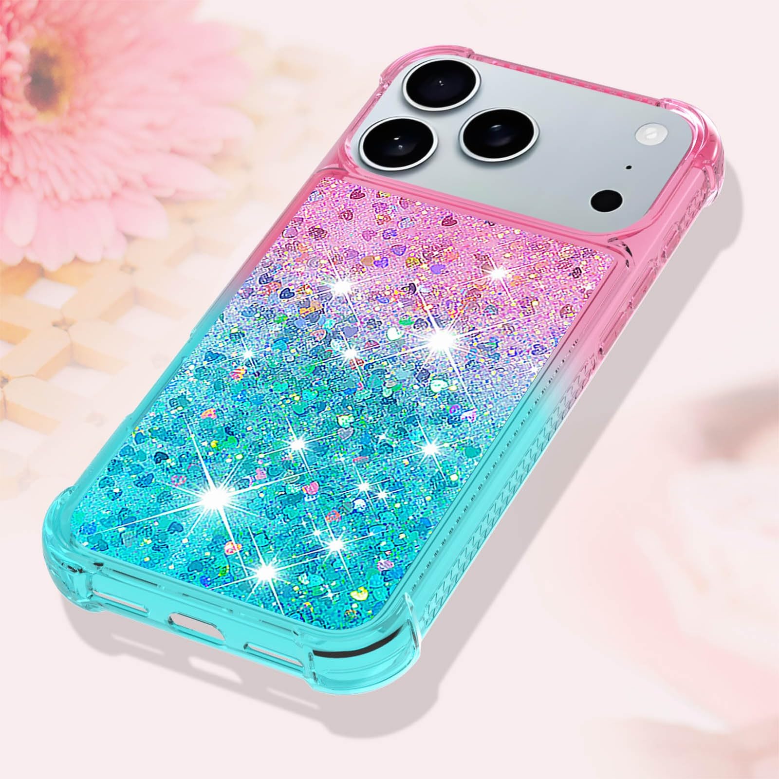 Coque rigide iPhone 12 Pro Max anti-choc protégeant des rayures à paillettes - 8
