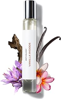 Anthology Vanilla Woods Perfume Oil roll-on 0.3oz | Woody & Vanilla Notes | Alcohol-Free Rollerball