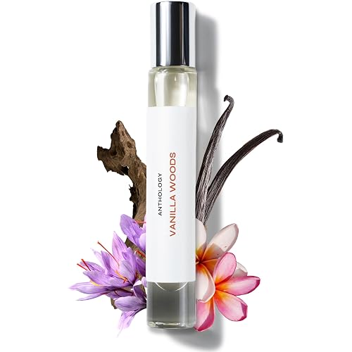Anthology Vanilla Woods Perfume Oil roll-on 0.3oz | Woody & Vanilla Notes | Alcohol-Free Rollerball