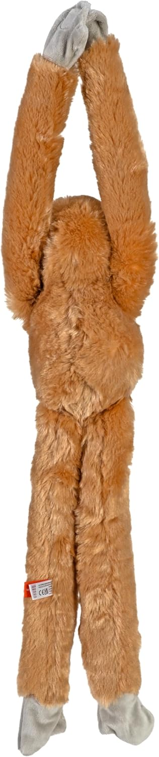 Wild Republic Ecokins Hanging Gibbon, Stuffed Animal, 22 inches, Gift for Kids, Plush Toy, Made from Spun Recycled Water Bottles, Eco Friendly, Child’s Room Decor