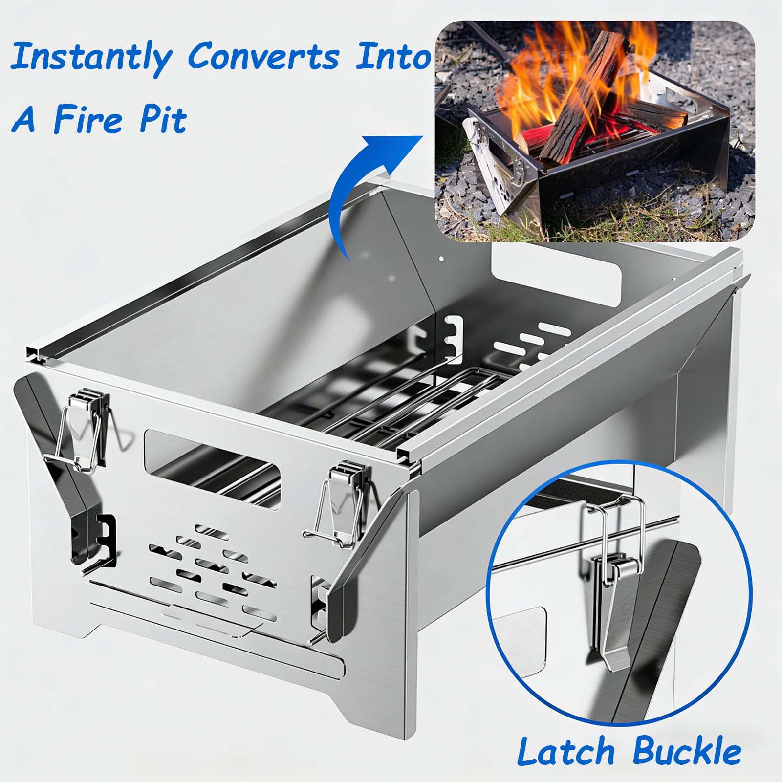 Grill WęGlowy,Grill WęGlowy BBQ,Obrotowy O 360°,Z RęCznym Mechanizmem Obracania,Ruszt Ze Stali Nierdzewnej,Regulowana Taca,Idealny Na Kemping,Piknik Oraz PrzyjęCia W Ogrodzie I Tarasie(39.5*28*39cm,St
