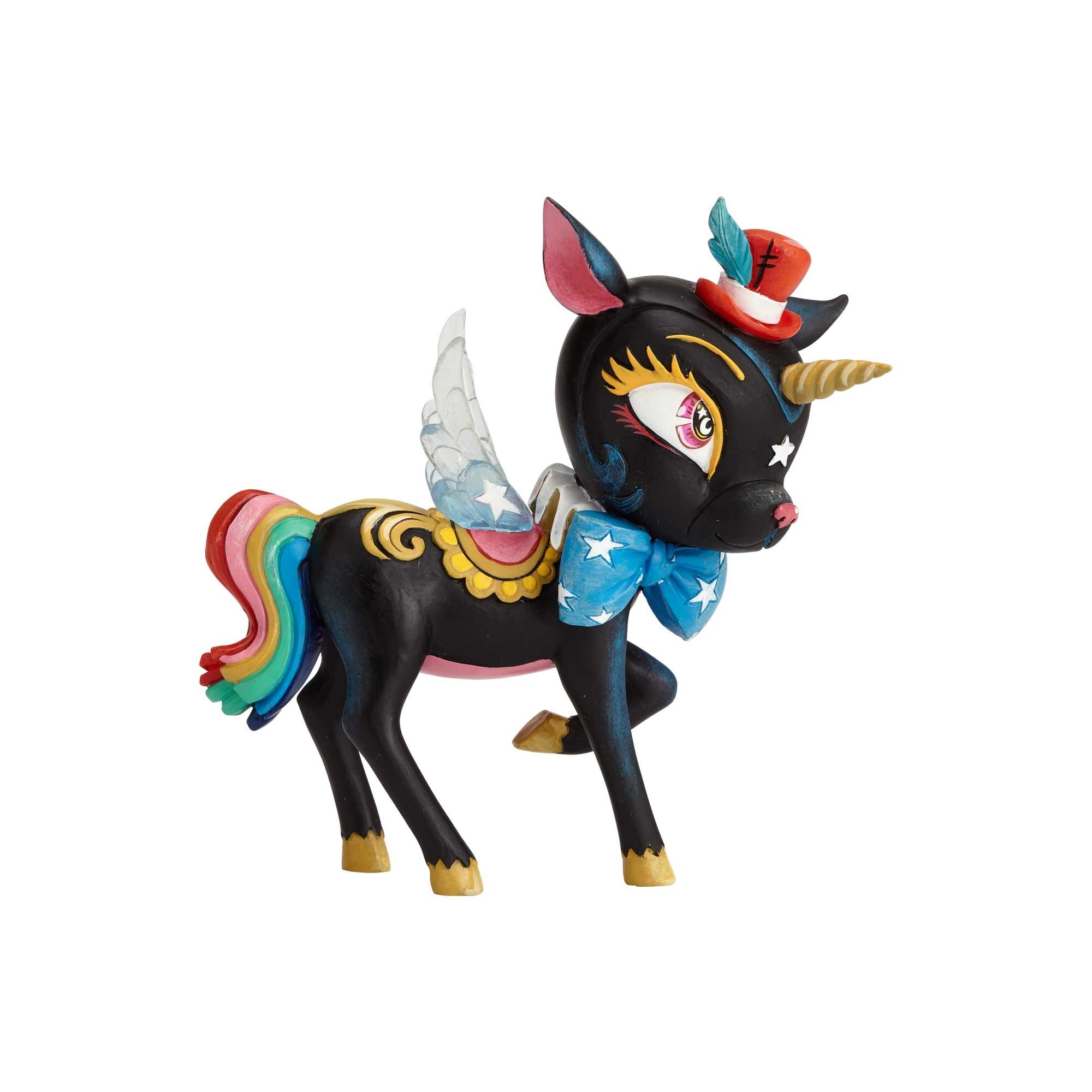 The World of Miss Mindy Night Unicorn Stone Resin Figurine, Multicolor