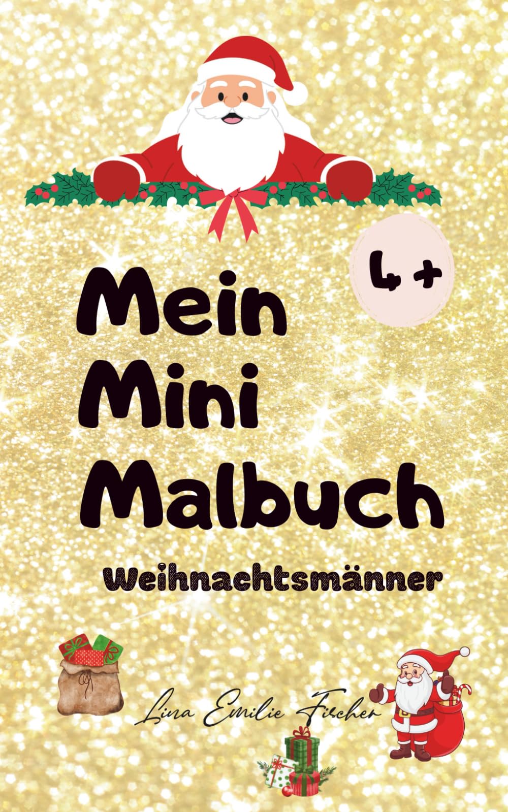 Mein Mini-Malbuch: Weihnachtsmänner