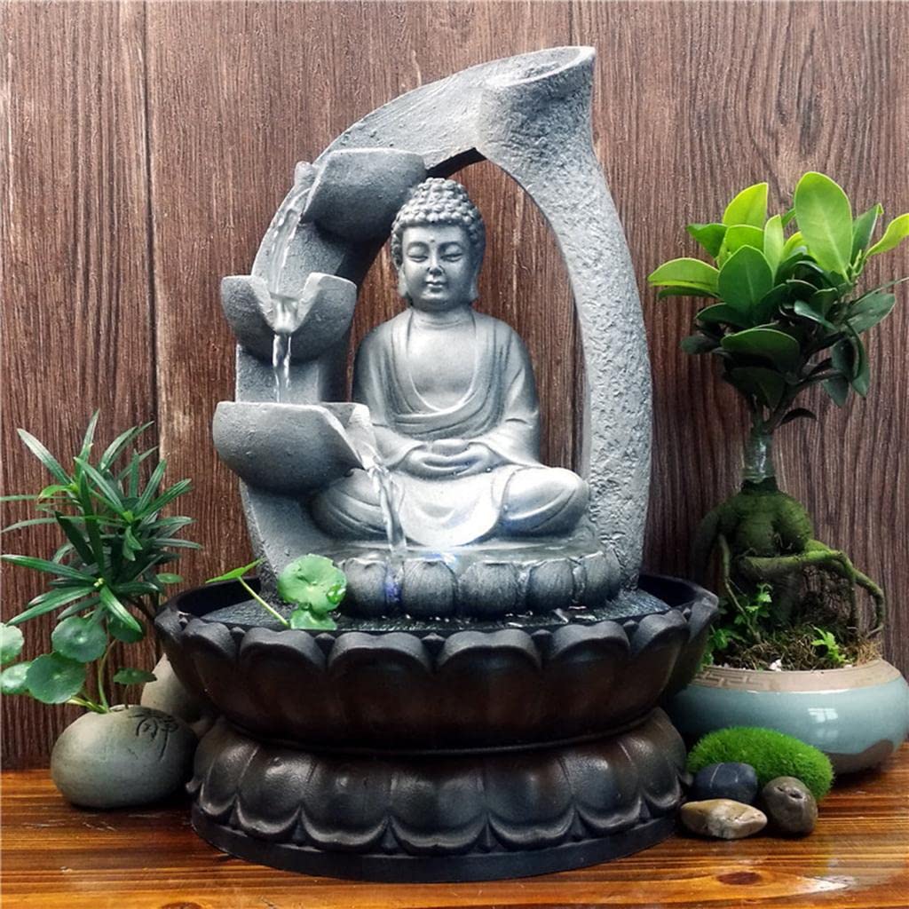 Sitting Buddha Table Water Fountain - Indoor Fengshui Meditation Relaxing | Home & Garden | Home D?©Cor | Indoor Fountains-image-22