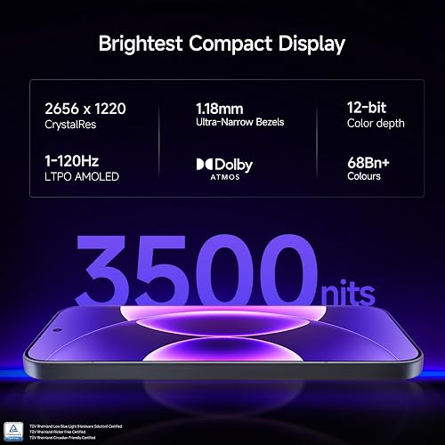 XIAOMI 17 (12 Go/512 Go) | Leica 50 MP Triple Camera | Snapdragon 8 Elite Gen 5 | CrystalRes 1-120 Hz AMOLED | Batterie 6330 mAh | HyperCharge HyperOS 3 100 W | Écran 3500 Nits (Noir) - 7