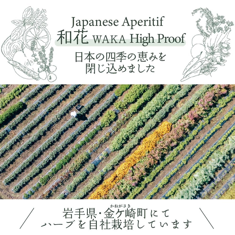 Amazon.co.jp: 金ケ崎薬草酒造 和花 ハイプルーフ 汐 500ml : 食品・飲料・お酒