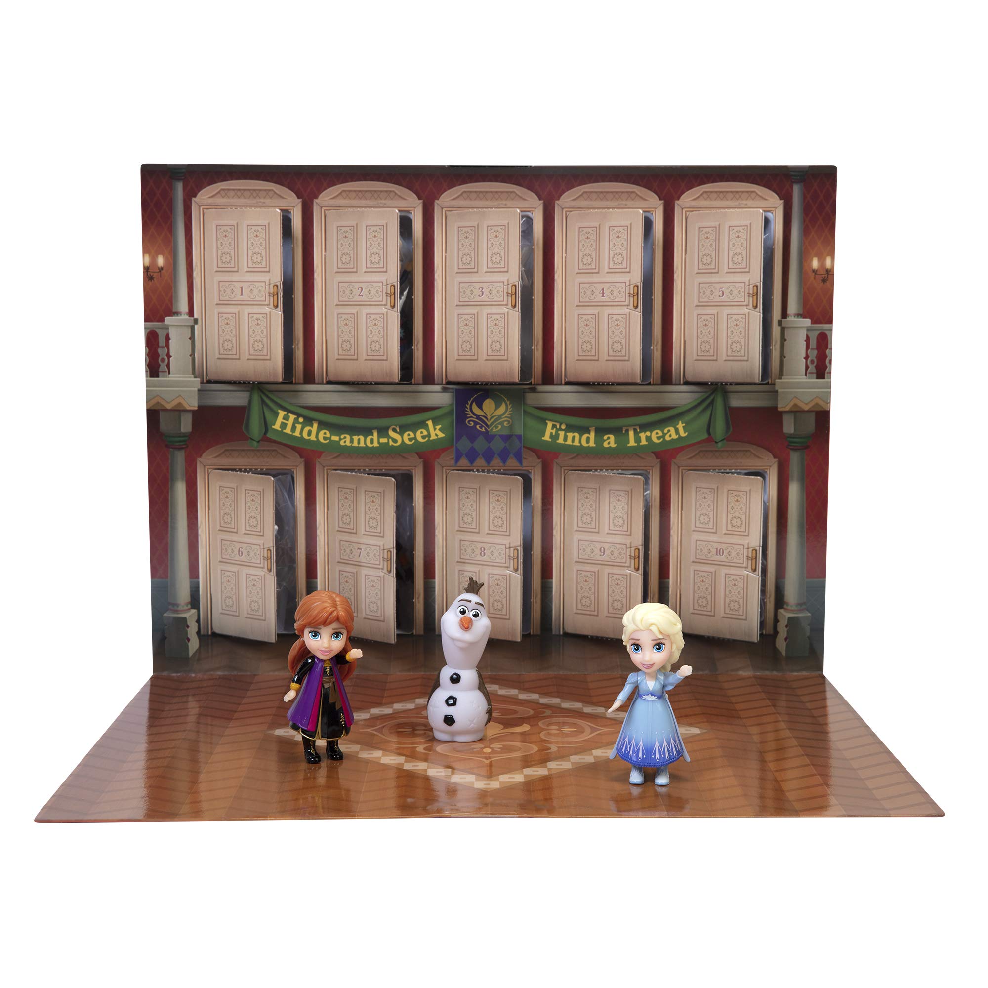 Disney Frozen 2 Arendelle Kids Halloween Hide-and-Seek Game with 10 Dolls