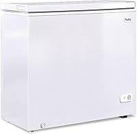 Vista 9 de TABU Congelador profundo de pecho de 10 pies cúbicos, congelador grande independiente con 7 niveles de temperatura ajustable y cesta