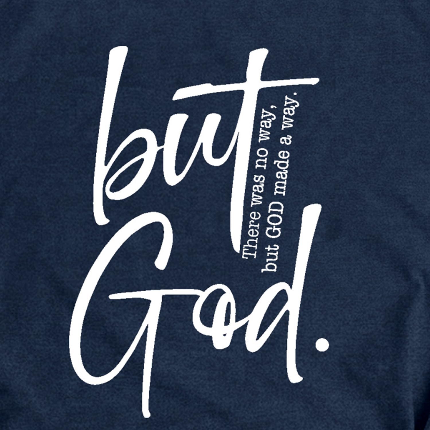Christian Shirts for Women Jesus Faith Religious T-Shirts But God Tees - Image 5