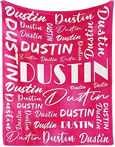 Name Blanket Personalized Name Blanket Customized Blanket with Name Text for Adult Kid Birthday Christmas Mothers Fathers Valentines Day Gift