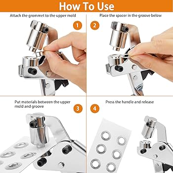 Amazon.co.jp: グロメットツールキット アイレットプライヤー