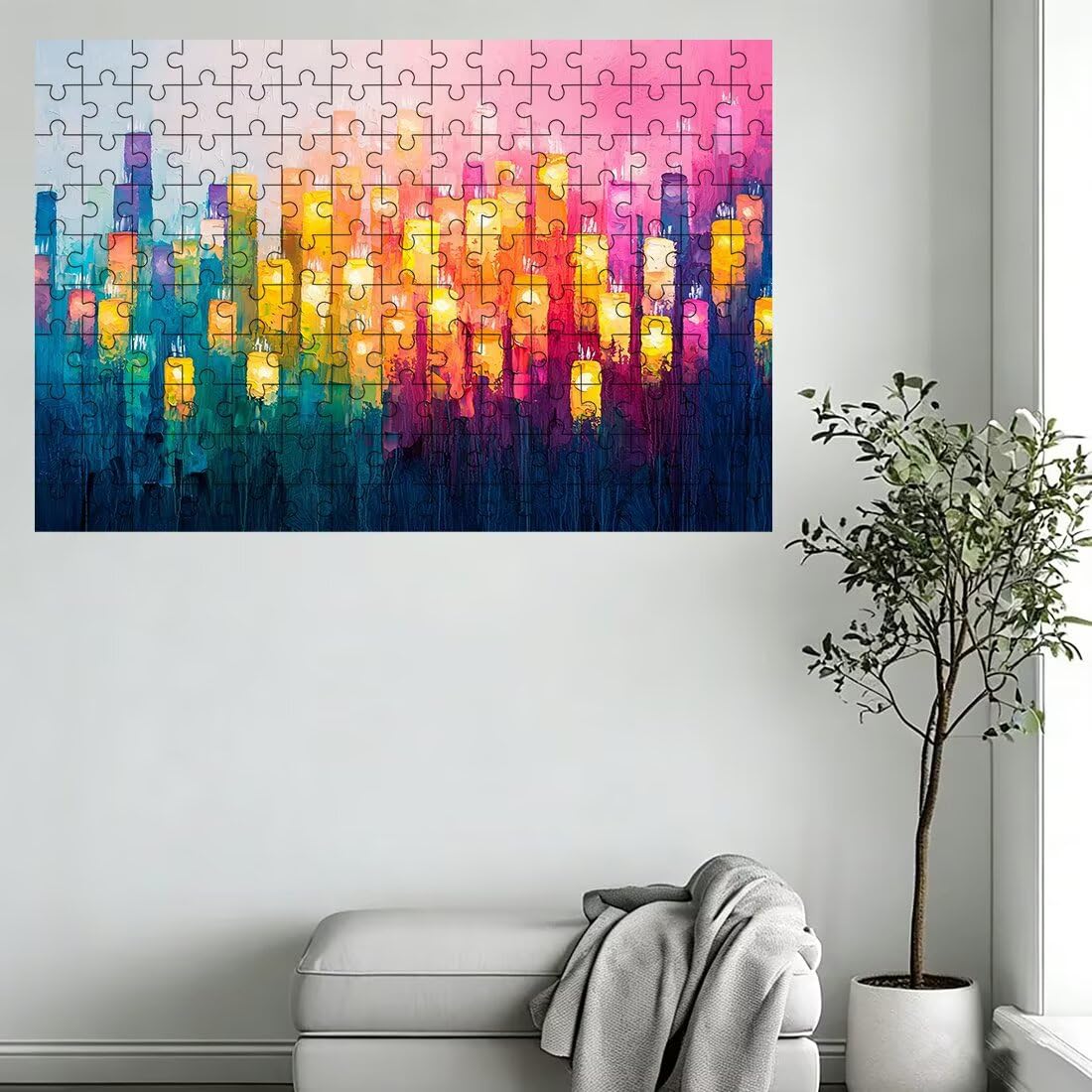 Puzzle 1500 elementów dla dorosłych, 1500 elementów abstrakcyjnych puzzli, retro puzzle dla dorosłych z wykwintnym pudełkiem do pakowania, gry edukacyjne, duże drewniane puzzle, prezent dla kobiet do