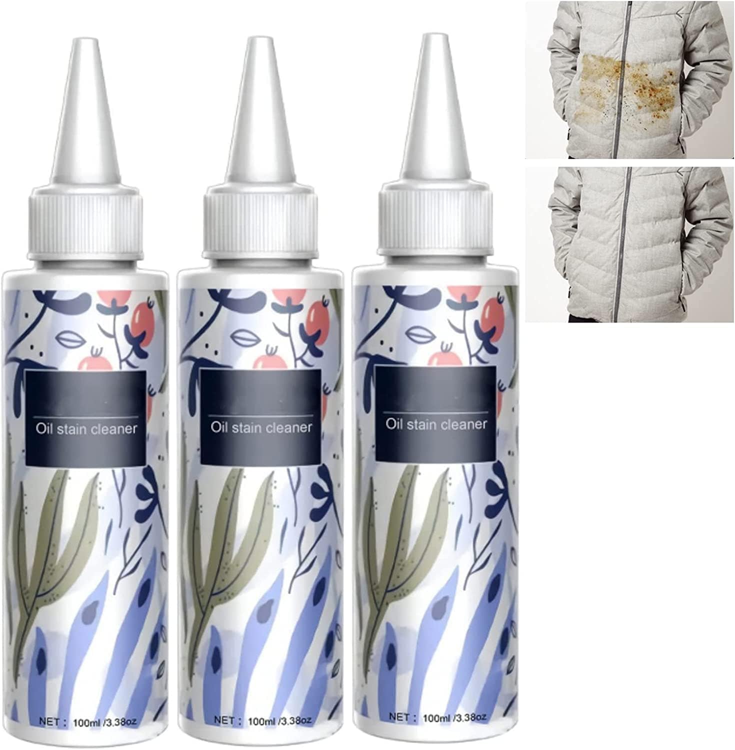 Nml Stain Remover 100ml, Clothes Oil Stains Remover, Garment Stubborn Stain Cleaner, Stain