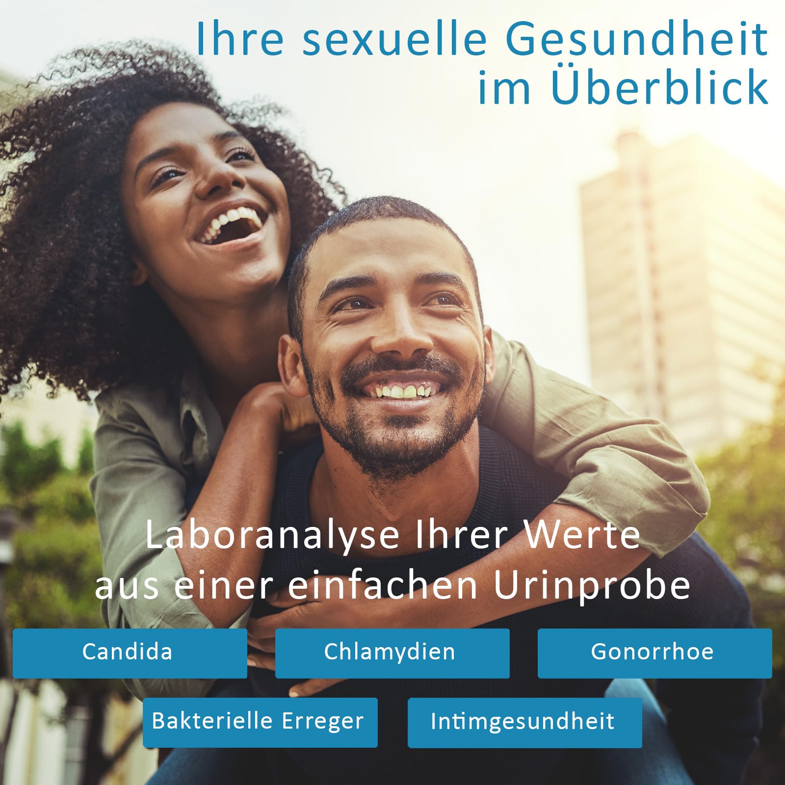 Test de maladies vénériennes pour hommes - Test d'urine IST complet pour 8 infections sexuellement transmissibles - Rapide, discret à la maison - Verisana