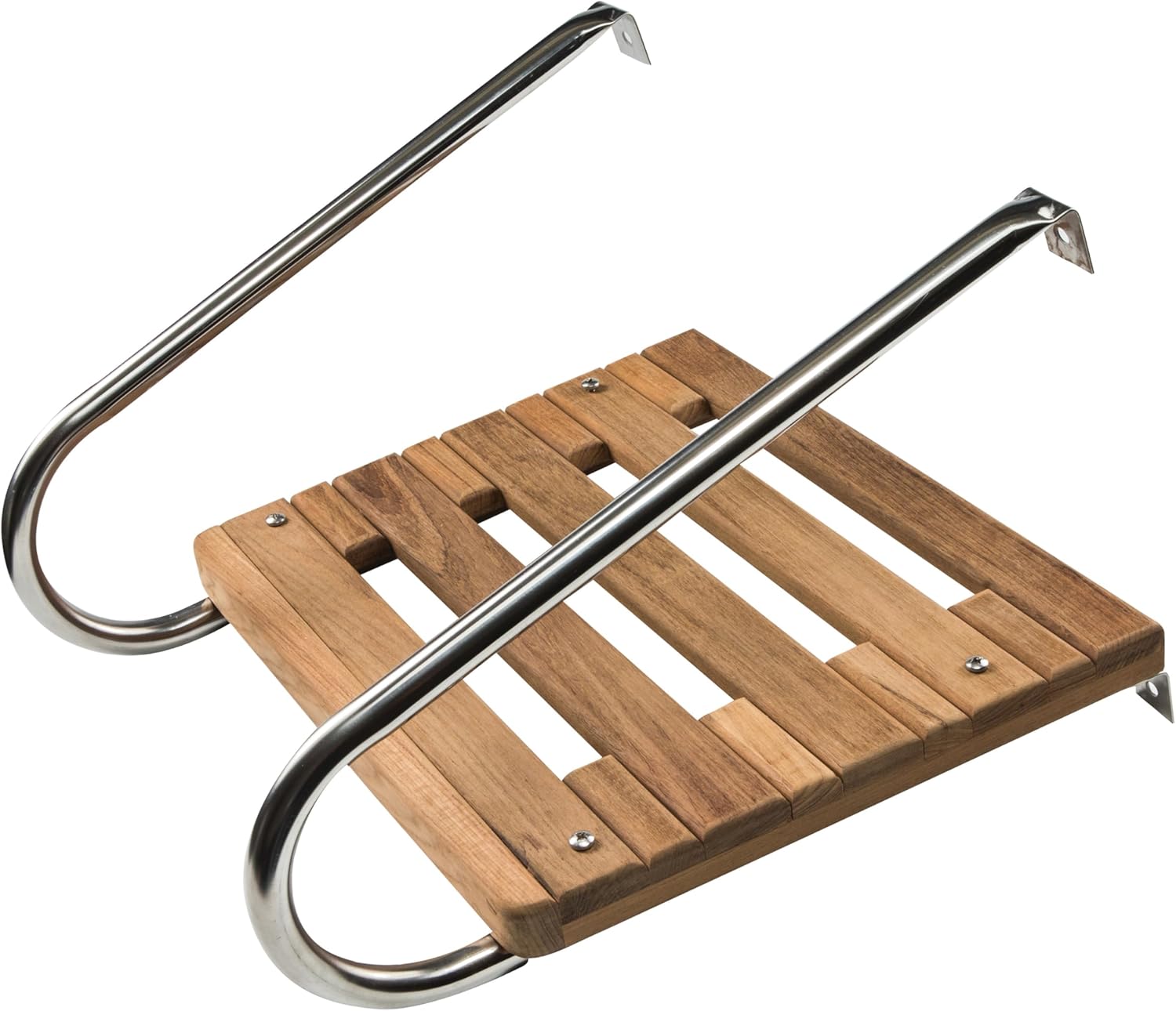 Whitecap 60901 Teak Swim Platform for Boats with Inboard/Outboard Motors