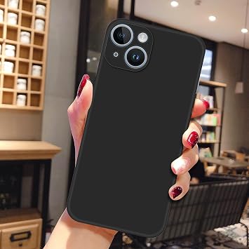 Compatible with Samsung Galaxy S10e Case,with Camera Lens Protector Ultra Slim Liquid Silicone Cover Anti-Scratch Shockproof Case-Black