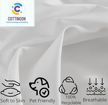 Top King Sheets for Sleep Number Beds - Flex Head, 34 Split, 6 Pcs Microfiber Set, White