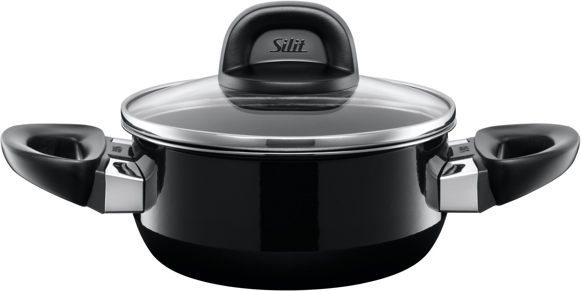 Silit Modesto Silargan Functional Ceramic Pot, Black, 16 cm, 1.3 Litre