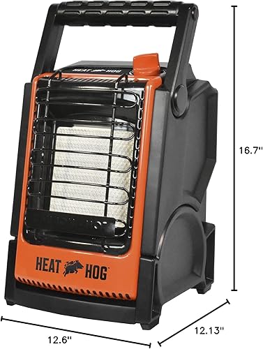 Miniatura 7 de Heat Hog Calentador de espacio radiante de propano portátil de 9,000 BTU, para interiores, exteriores, garaje, camping, deportes al aire libre,