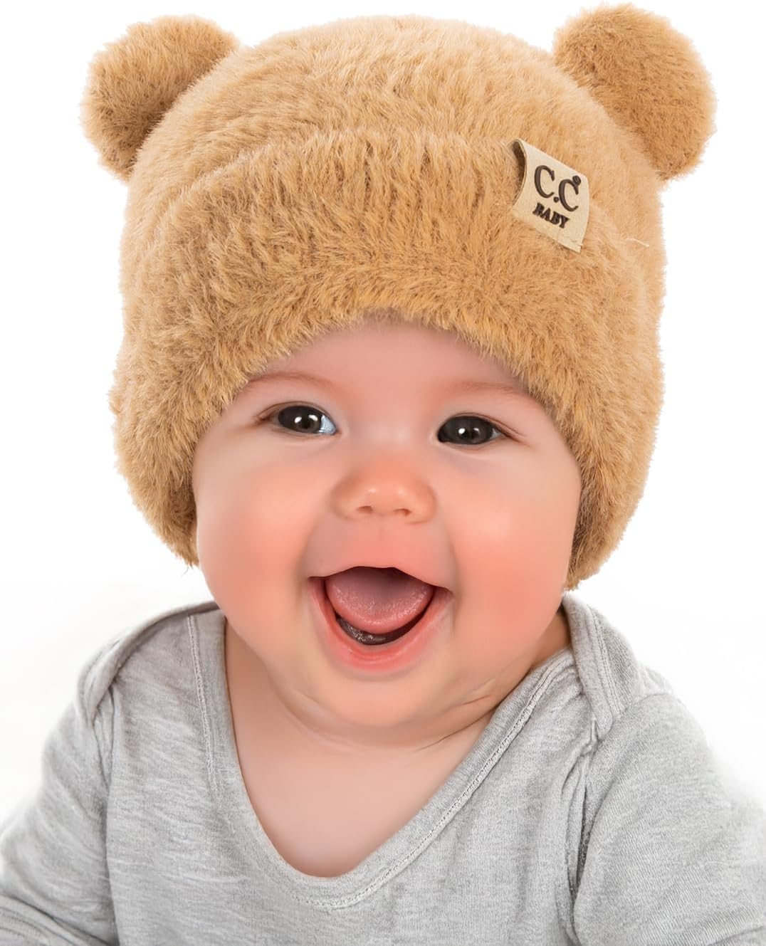 Funky Junque Adorable Infant Teddy Bear Ear Beanie – Cozy Winter Knit Hat for Babies Funky Junque Adorable Infant Teddy Bear Ear Beanie – Cozy Winter Knit Hat for Babies