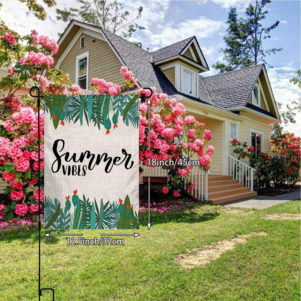 Gartenflagge Mit Meeresschildkröte – Doppelseitig, Jute, 30,5x45,7 Cm, Wetterfest Für Sommer & Urlaubsdeko