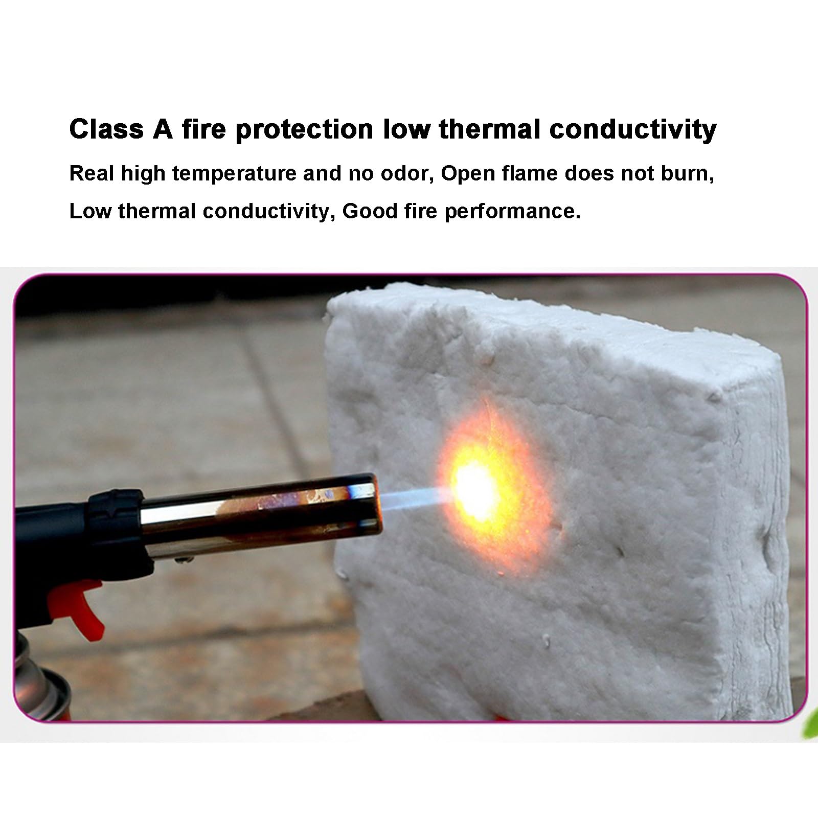 Aislamiento De Fibra Cerámica, Manta Aislante Ignífuga, Regulación De Temperatura, Resistencia Al Calor. Ideal Para Hornos, Soldadura. Protección Contra El Fuego Hasta 2400F(10MM)