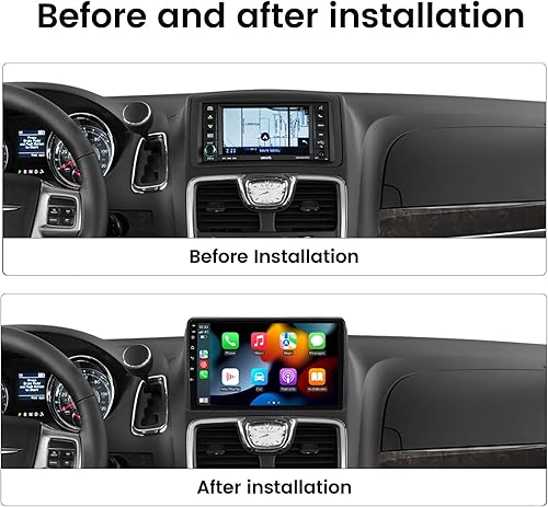 Miniatura 8 de Radio de coche Android 12 estéreo para Dodge Grand Caravan 2011-2020, Biorunn de 9 pulgadas, Octa Core Inalámbrico Inalámbrico Integrado Car-Play