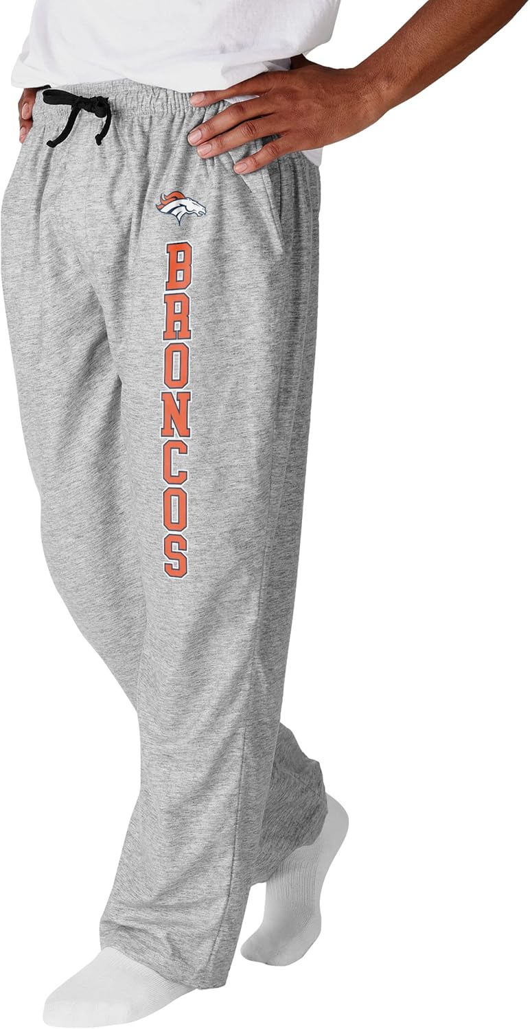 FOCO NFL Mens NFL Team Logo Athletic Gray Lounge Pants