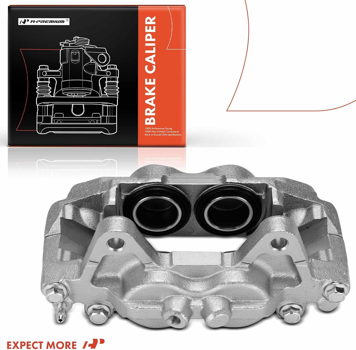 A-Premium Disc Brake Caliper Assembly without Bracket Compatible with Select Toyota and Lexus Models - 4Runner 2010-2015 (Before 06/2015), GX460 2010-2015 - Front Left Driver Side