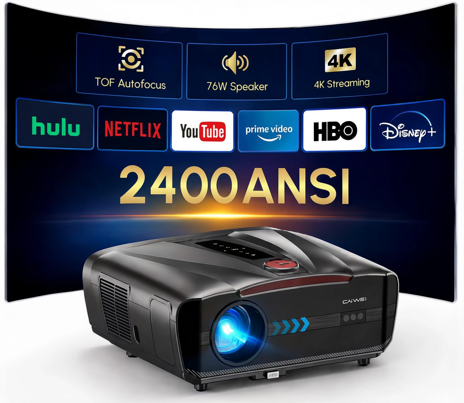 4K Smart Projector Daylight Home Theater