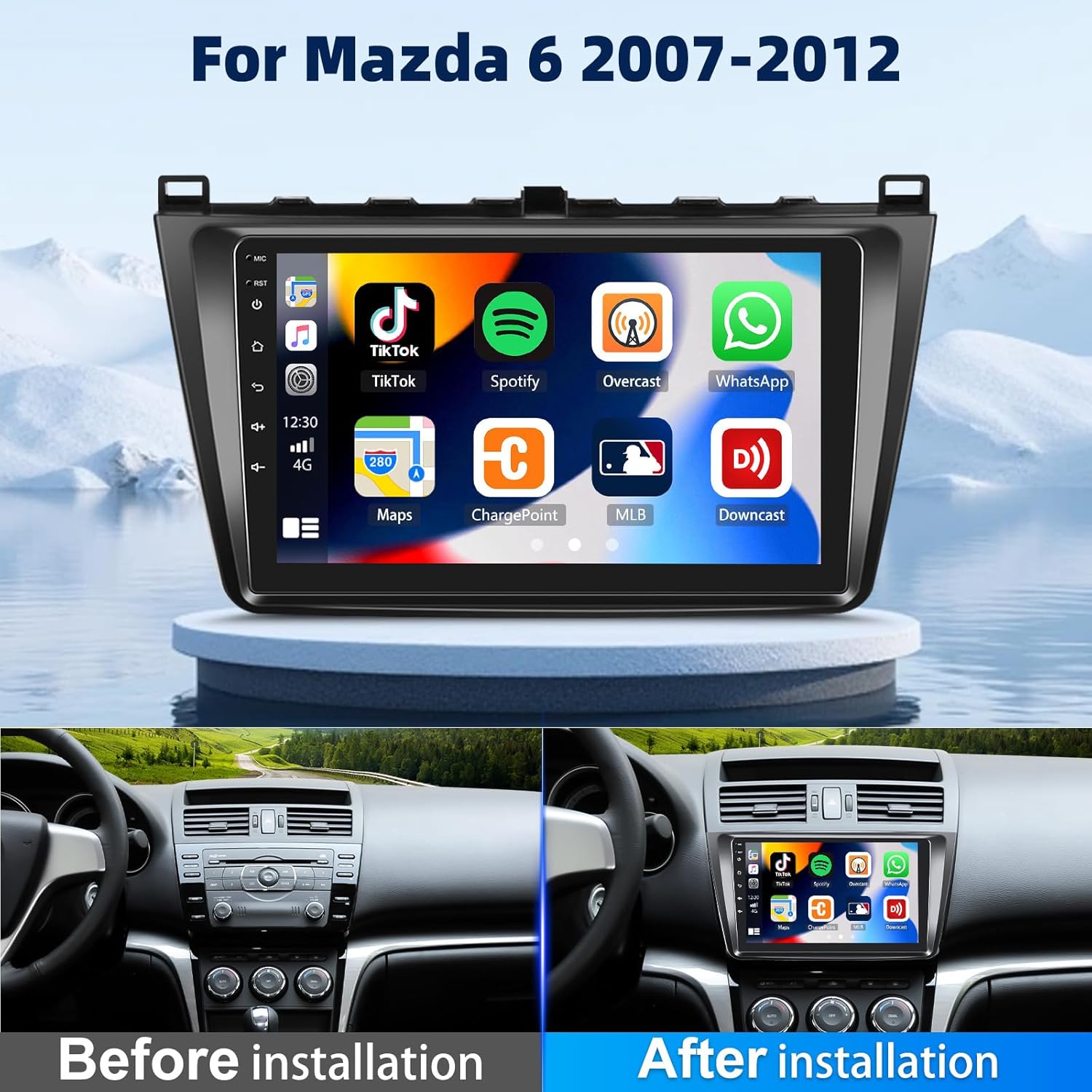 Before and After Installation of Car Stereo