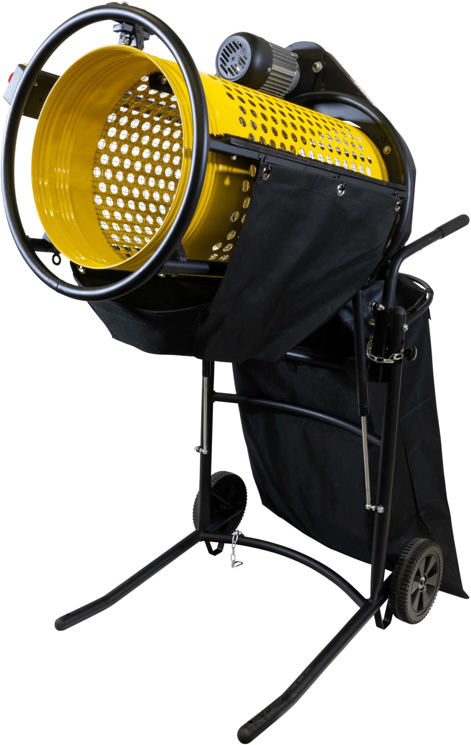 Güde Rollsieb GRS 375, 360 W, Siebtrommel Ø 375 mm, Modell 94414 | Zum Sieben von Kompost, Erde und Sand, Lochung 10 mm oder 20 mm, Neigungswinkel einstellbar, Transporträder, Fangsack