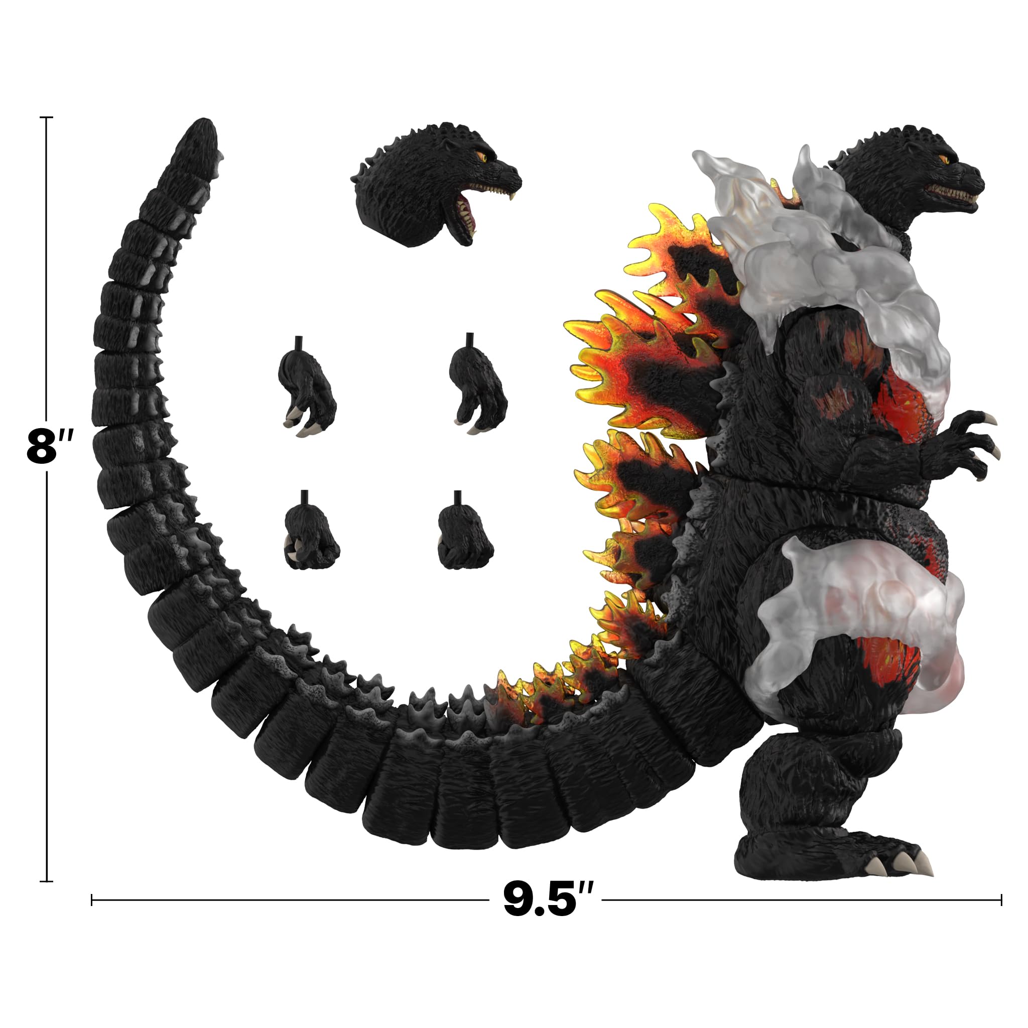 Amazon.com: Super7 ULTIMATES! Toho HeiSei Burning Godzilla - 8